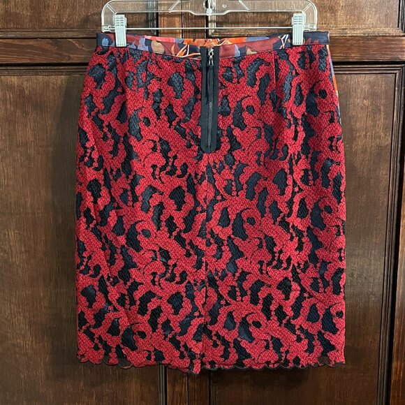 ANTHROPOLOGIE X LEIFSDOTTIR FLORAL LACE SKIRT SIZE 8 - Picture 2 of 11